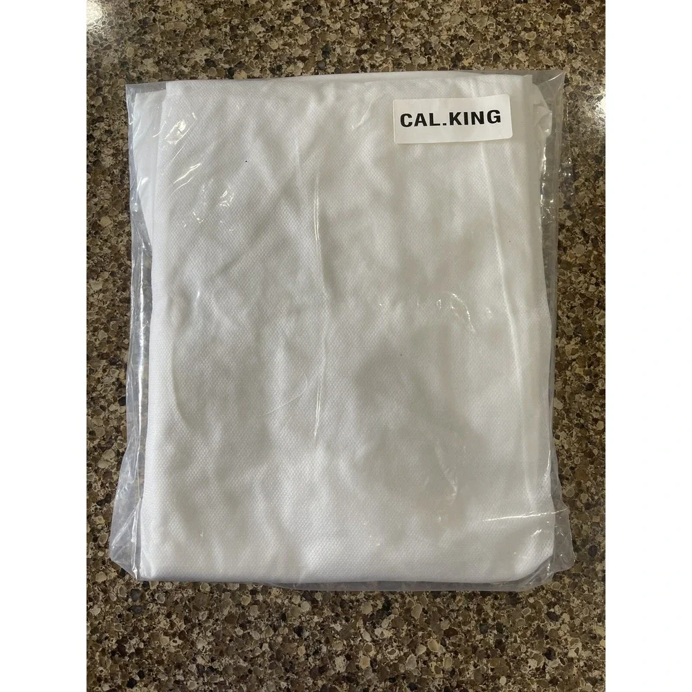 California King‎ Ivory Bed Skirt NEW In Package